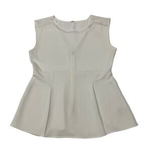 Rebecca Taylor Peplum Top - Ivory - 8